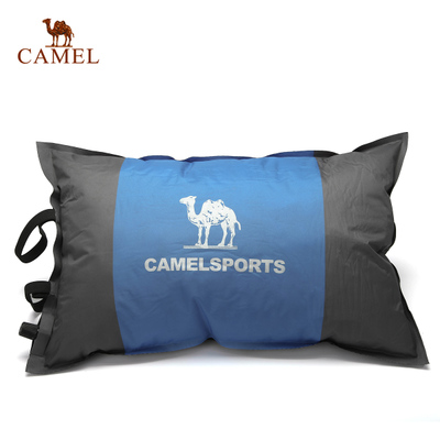正品 骆驼户外露营必备超轻旅行枕  充气枕头 透气午睡枕 2FC4003