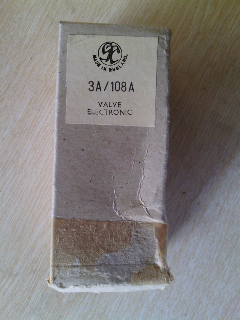 古董 STC （英国产）3A108A电子管 相当于西电102管
