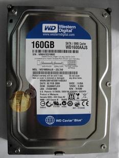 80元WD/西部数据 WD1600JS 160G 台式机 硬盘 三年质保WD1600AAJS