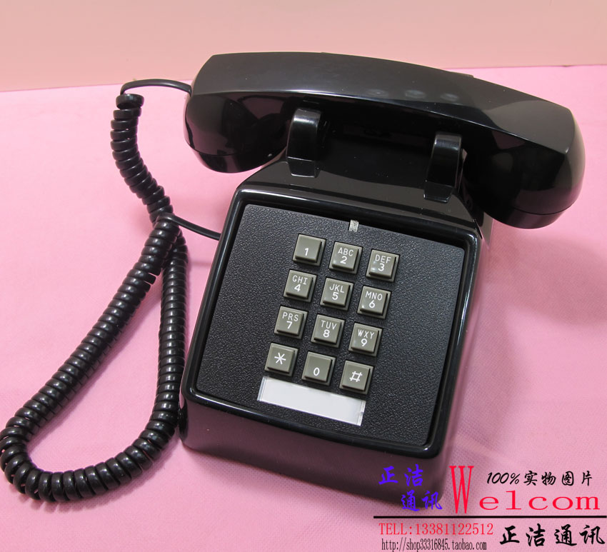 比特 老式按键式电话机仿古电话机复古电话机座机电话古董电话机