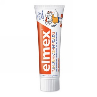 现货 德国原产elmex可吞咽牙膏/儿童乳齿牙1-6岁/乳牙专用/50ml