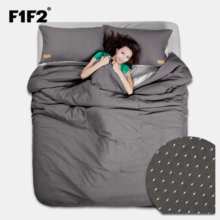 F1F2家纺 全棉提花四件套 欧式奢华床品 纯棉床单床上用品 繁星