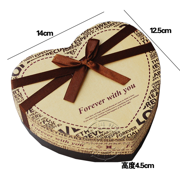 新款  6格爱心巧克力礼物盒 巧克力包装盒 巧克力盒子批发 多色