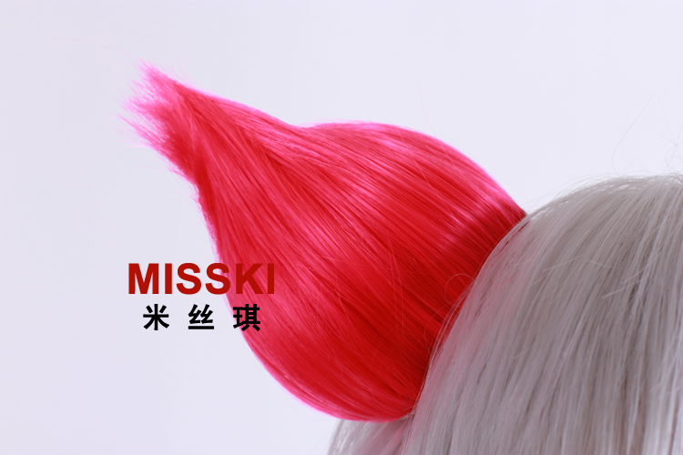 【米丝琪】cosplay假发 虎口夹 一只萌人 猫耳 桃红色 动漫假发