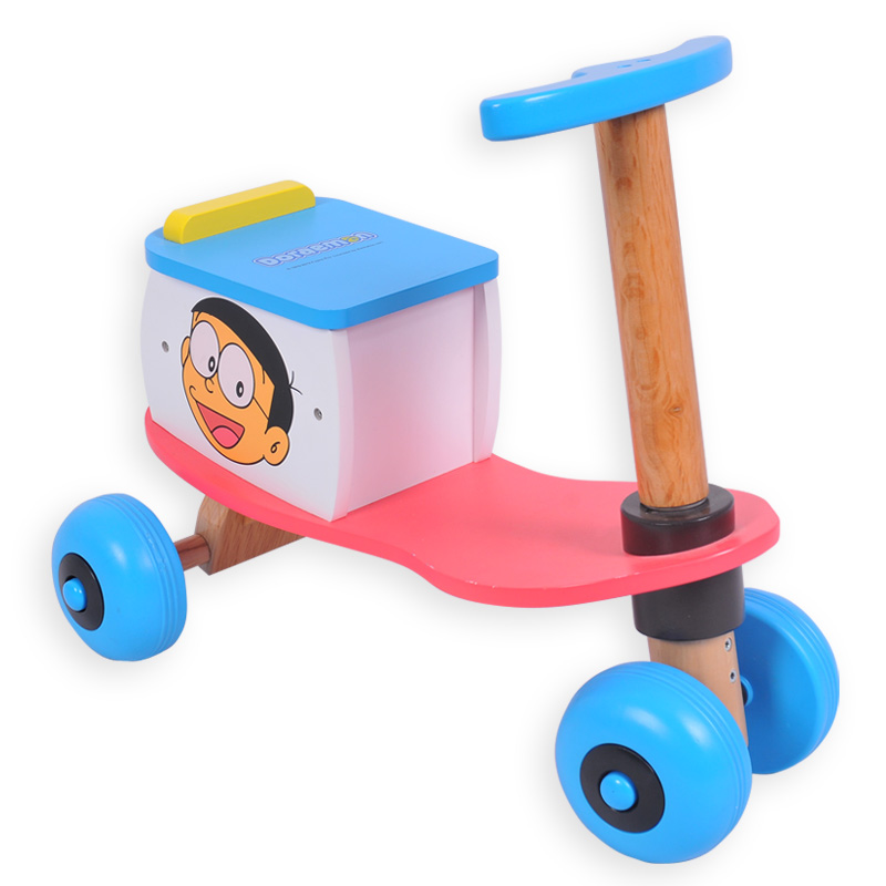 哈喜屋哆啦a梦四轮车宝宝玩具滑行学步车儿童推车玩具