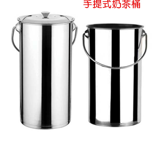 特厚型优质不锈刚加厚带盖水桶汤桶圆桶油桶 不锈钢提桶/汤锅批发