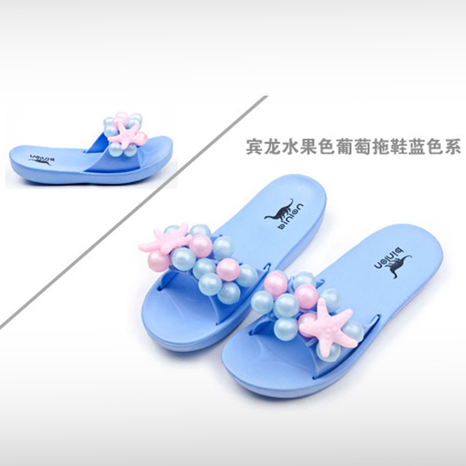 宾龙正品拖鞋 韩国夏季热卖葡萄拖鞋 女款糖果色凉拖鞋
