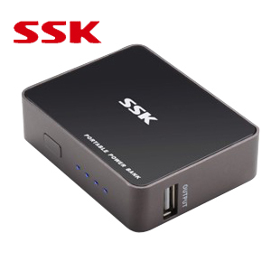 正品行货 SSK 飚王 SRBC507 魔匣二代 4400毫安 移动电源 带LED灯