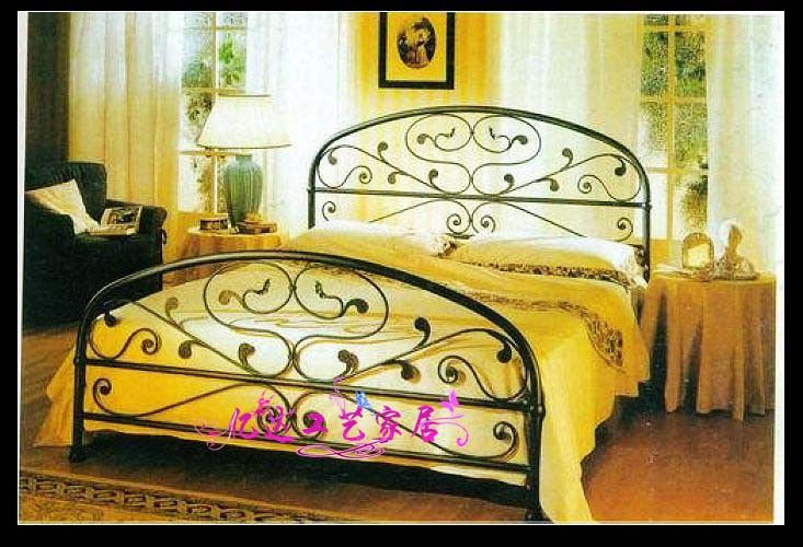 促销特价 欧式铁艺双人床 单人床 卧室床 铁艺床 平板床 懒人床