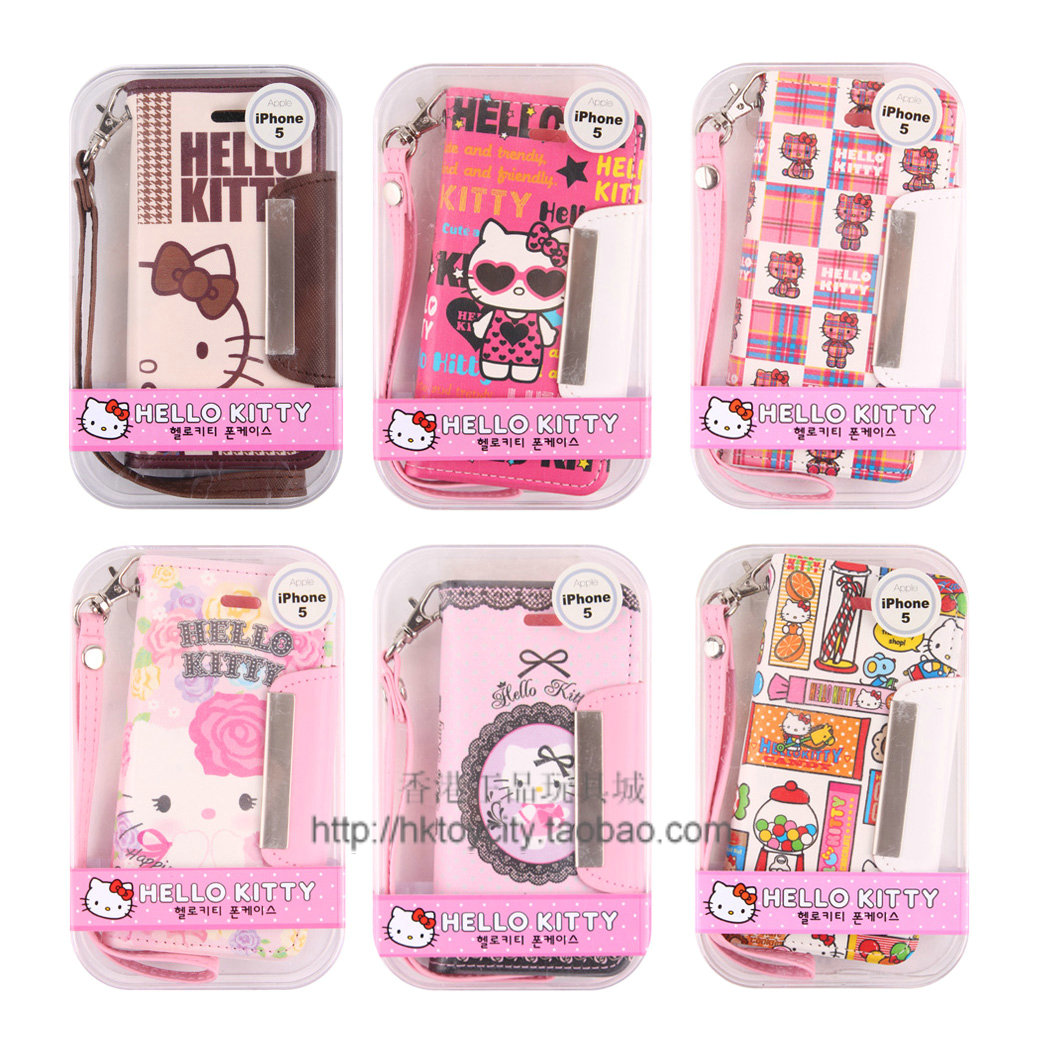 正品韓國製 Hello Kitty Iphone 5 苹果手机皮套 外壳保护套