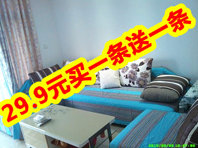 【天天特价】买一条送一条老粗布沙发巾/窗帘/宿舍床单0.9*2.1米