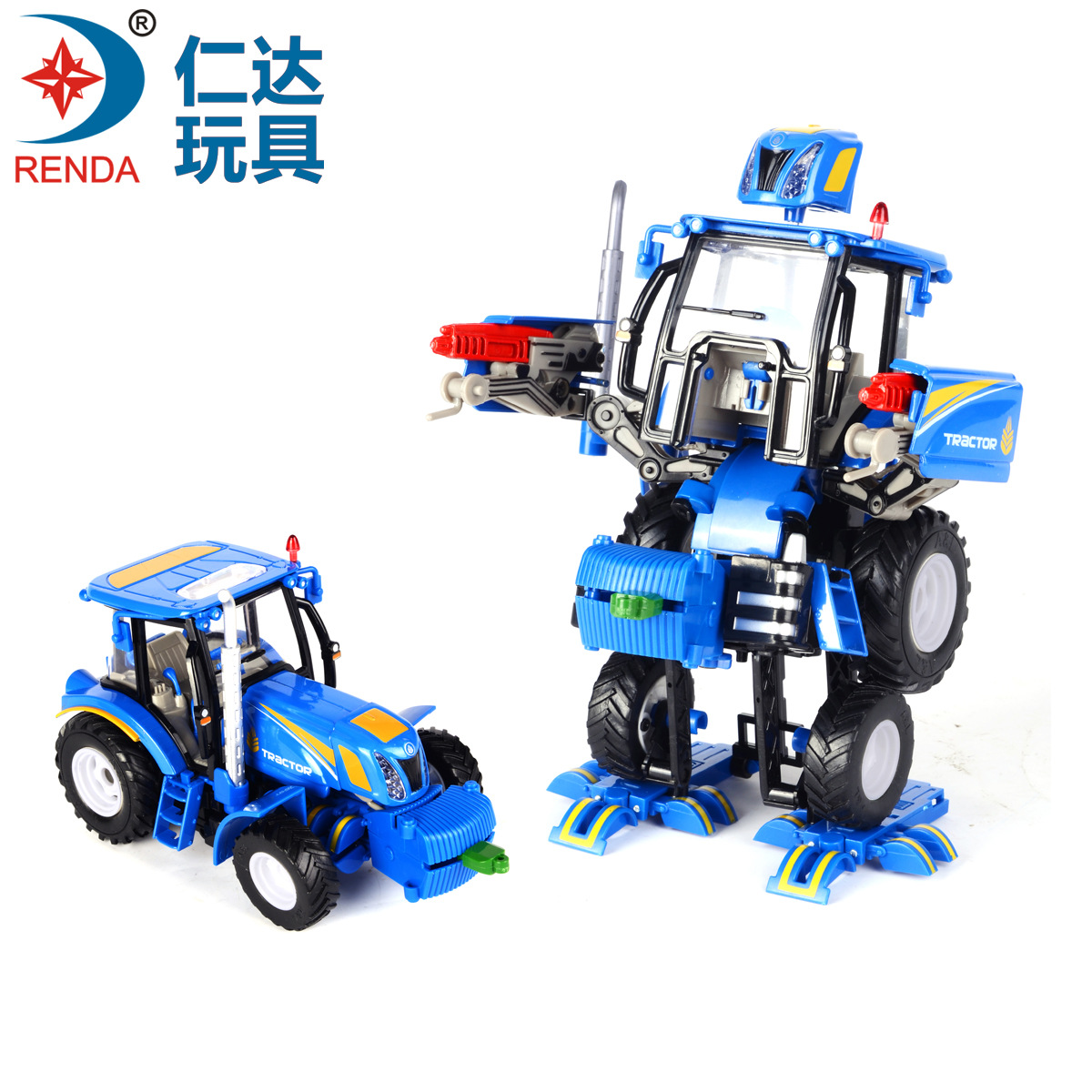 变形机机器人玩具金刚4合金版汽车人 拖拉机模型儿童玩具男孩礼物