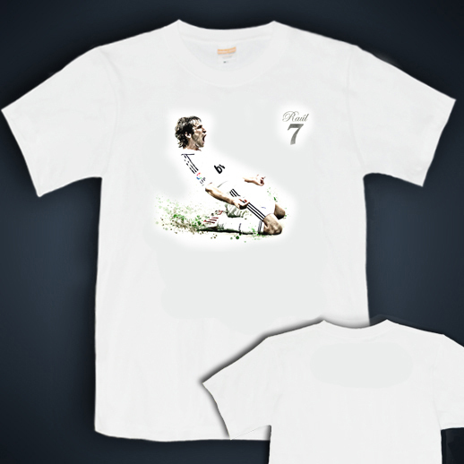 新款DIY 短袖T恤 文化衫 圆领 套头 足球 劳尔 西班牙