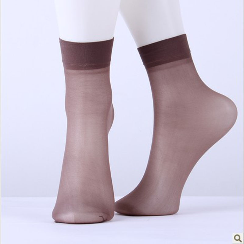 南极人 双11包邮超薄脚尖透明性感舒适耐穿防勾丝丝袜5双装女短袜