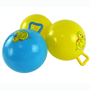 特价/正品哈哈球 拍拍球 10寸手柄球 塑料充气健身球 幼儿玩具