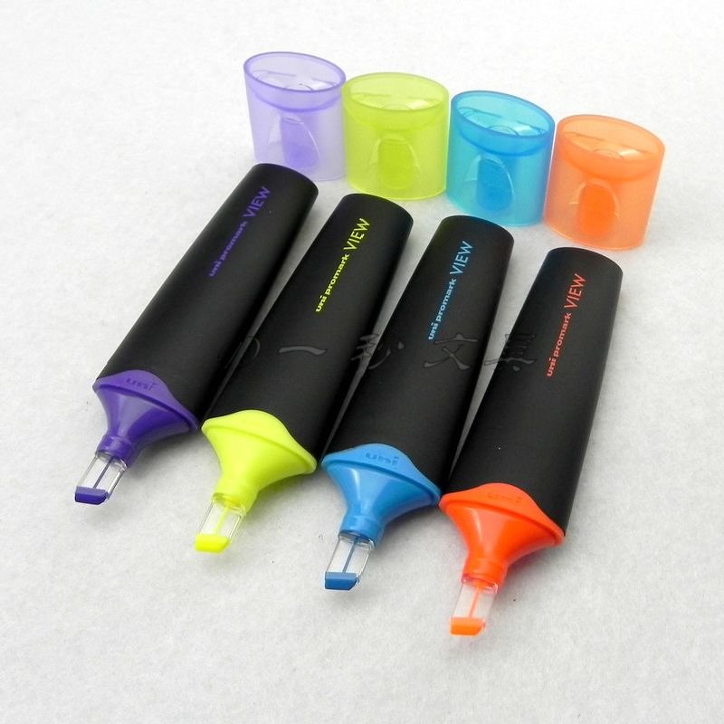 日本三菱荧光笔 UNI USP-200 透明笔头标记笔 清新时尚荧光笔