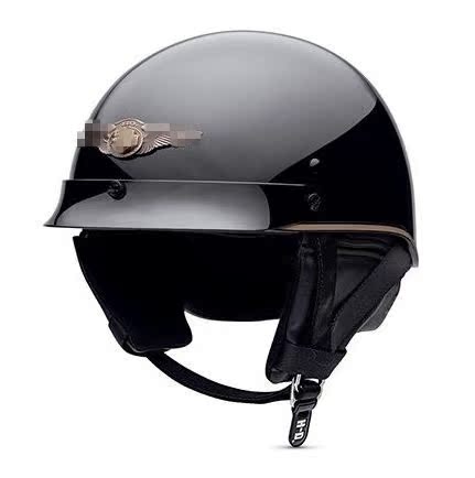 哈雷部落 美国代购 110周年限量男款半盔摩托车骑士头盔 绝版现货
