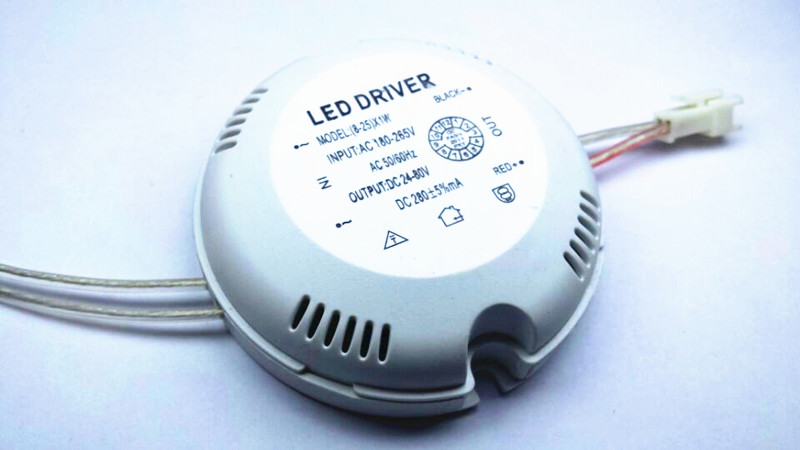 厂家直销LED吸顶灯专用圆形驱动电源8-25*1W非隔离大功率恒流