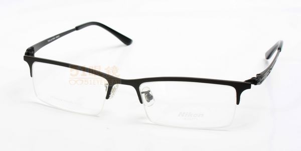 超轻纯钛男款半框眼镜架近视眼镜框 光学架近视镜男 纯钛眼镜