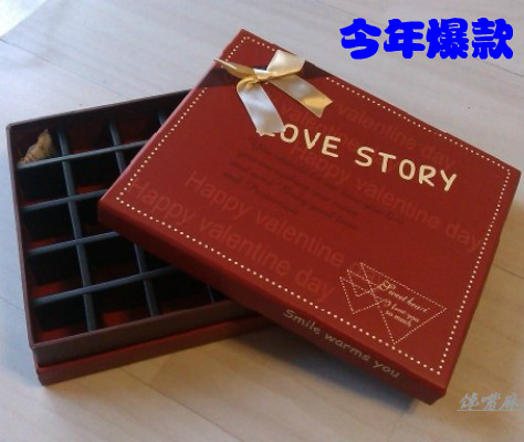 爆款 巧克力盒子30格子礼品盒空盒DIY手工费列罗香皂花纸玫瑰批发