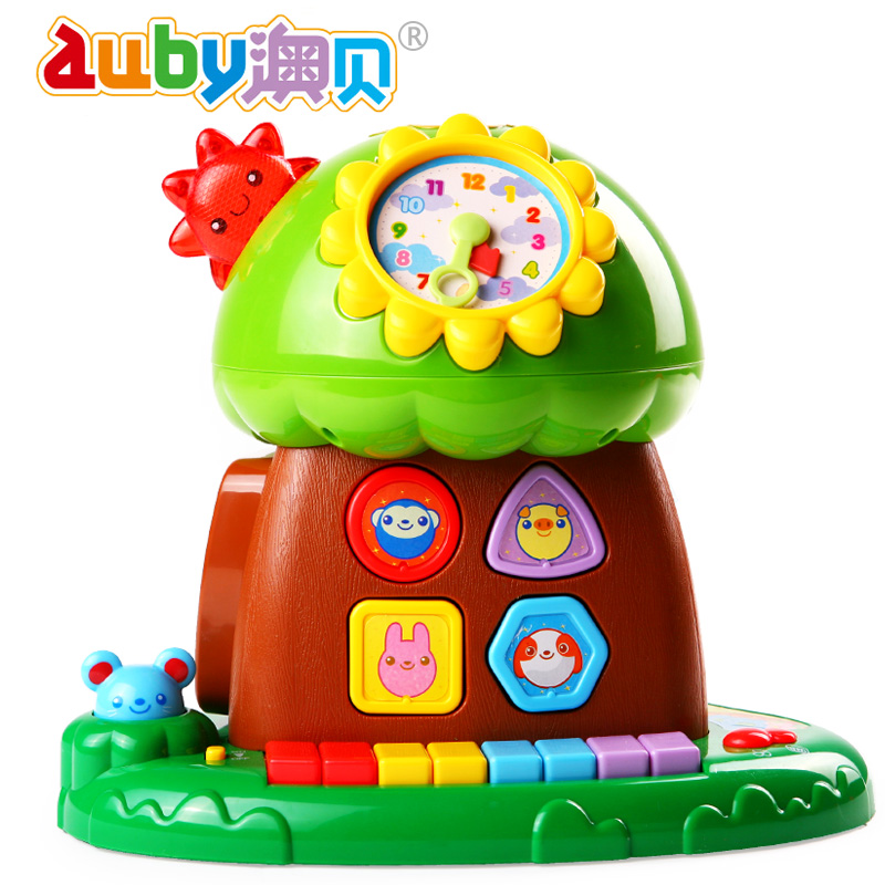 auby专柜正品澳贝智慧树婴儿早教音乐儿童电子琴宝宝玩具趣味小树