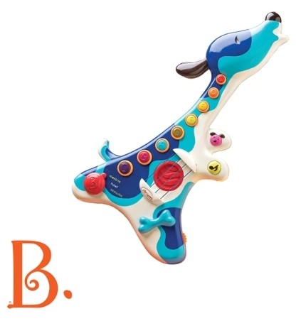 【现货授权质保】美国B Toys Woofer 电子狗狗儿童玩具吉他