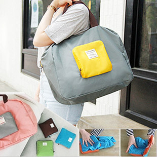 新品 韩版便携折叠购物袋收纳包 包中包旅行包 单肩包购物袋包邮
