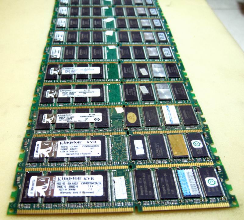 1G内存保真行货金士顿DDR400记忆科技原装正品 甩货