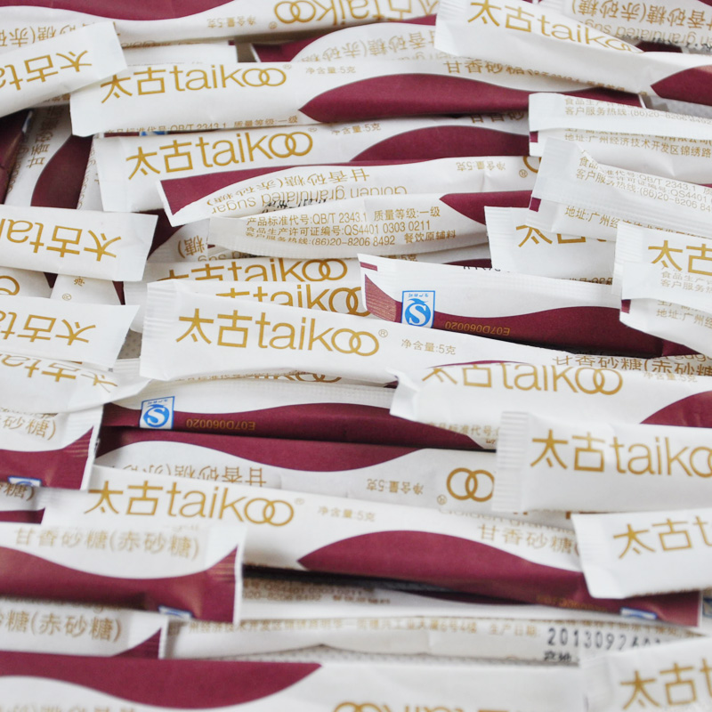 Taikoo/太古纯正赤砂糖 特选金黄糖包 条糖 咖啡调糖伴侣5gX100条