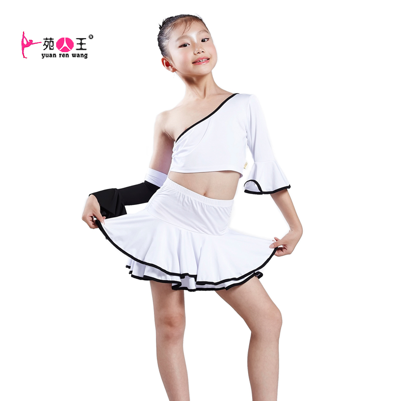 春夏新款 品牌舞蹈服 儿童拉丁舞表演服 牛奶丝女童演出服练功服