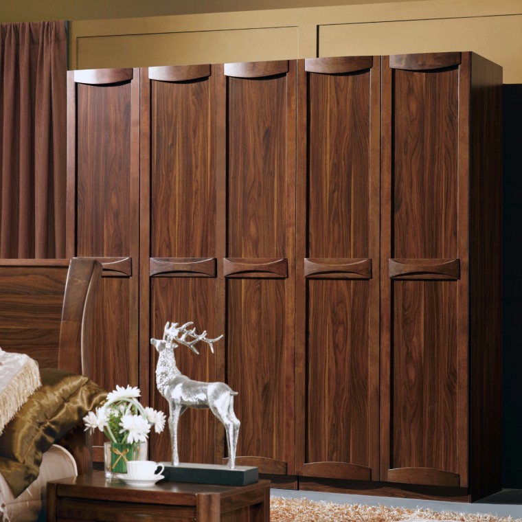 中式 实木衣柜 中式家具 简约衣橱 实木衣柜平拉门 自由组合衣柜