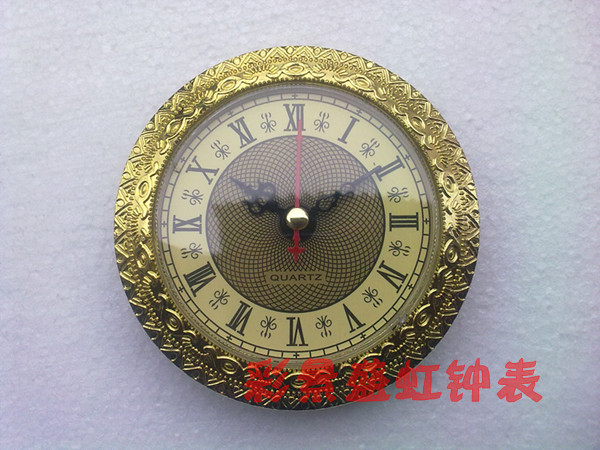 001钟  钟表头 灯饰配表头 直径92mm 金色 古铜色 工艺品表头