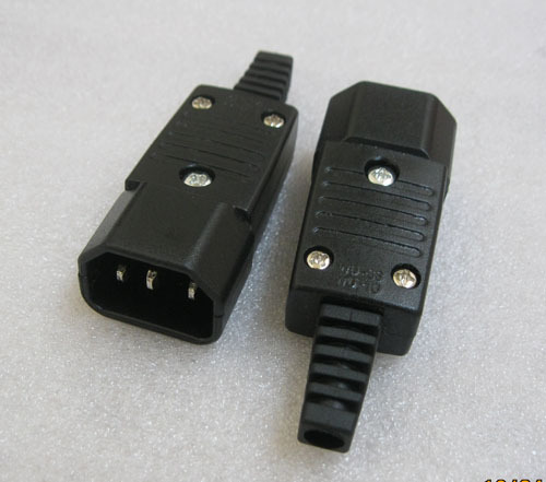PDU插座延长线插头 转换插头接头 ups输出转换头10A IEC 320 C14