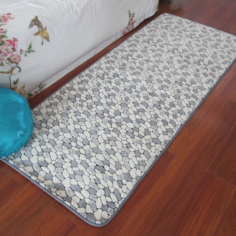 特价包邮日式珊瑚绒卧室床边毯客厅地毯可定制