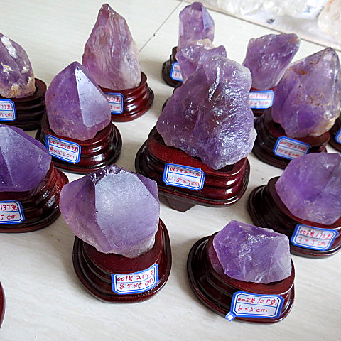 纯天然巴西紫水晶原石摆件紫水晶簇对应第三眼眉间轮冥想一物一图
