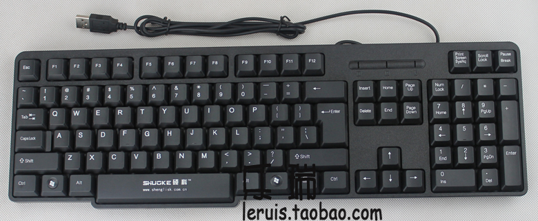 全新 普通键盘 USB防水键盘 台式电脑键盘网吧PS/2口 方口圆口