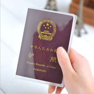 新品 磨砂 透明护照套 护照夹证件套 防水护照包 透明护照保护套