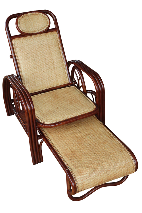 江南艺苑正品特价促销100% 印尼藤沙滩椅躺椅 午睡床折叠藤椅