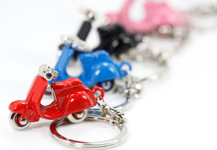 6德国摩托车钥匙扣汽车钥匙圈摩托车店赠品彩色多款钥匙链