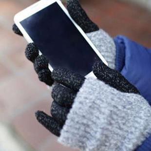 韩国进口正品现货代购韩版秋冬天女士厚实针织毛线触屏分指长手套