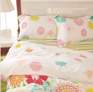 花朵4件套全棉四件套公主床单被套纯棉宜家床上用品 限时包邮