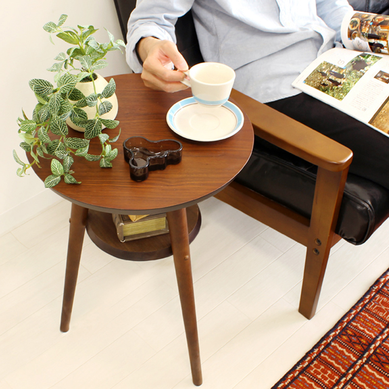 实木小茶几简约北欧日式小桌子宜家小圆几沙发边桌边几角几T0001