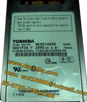 特价处理IBMX300专用东芝1.8寸SATA接口80G硬盘.MK8016GSG