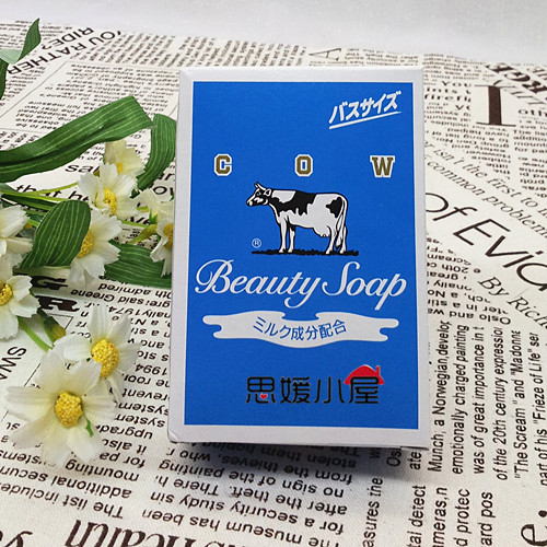 日本Cosme获奖 COW牛乳石碱清爽型茉莉香牛奶香氛皂 135G大包装