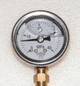 高压气筒专用径向压力表，40MPA压力表