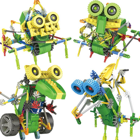 散装拼接惯性电动模型小摆件送儿童玩具礼物青少年怪兽机器人手办