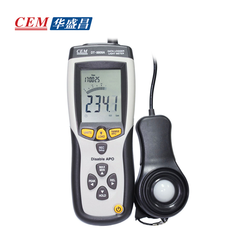 CEM华盛昌光度数据记录器照度计USB光度计DT-8809