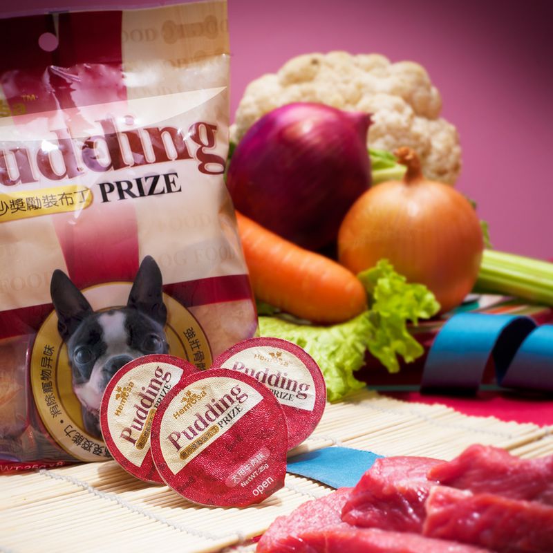5包包邮黑沙Pudding奖励犬布丁犬果冻/牛肉口味 25g×8个 狗零食