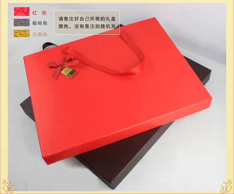 DIY巧克力盒子99格商务皮质高档抽屉式礼品盒喜糖盒 红色深咖啡