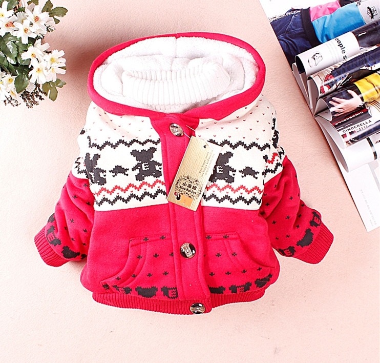 特价韩版冬季童装外套女童秋冬装1-2岁宝宝衣服0-1岁婴儿外套